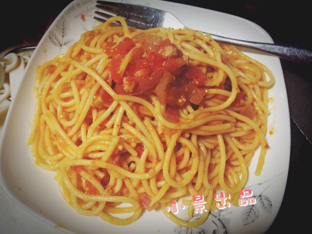番茄肉酱意大利面