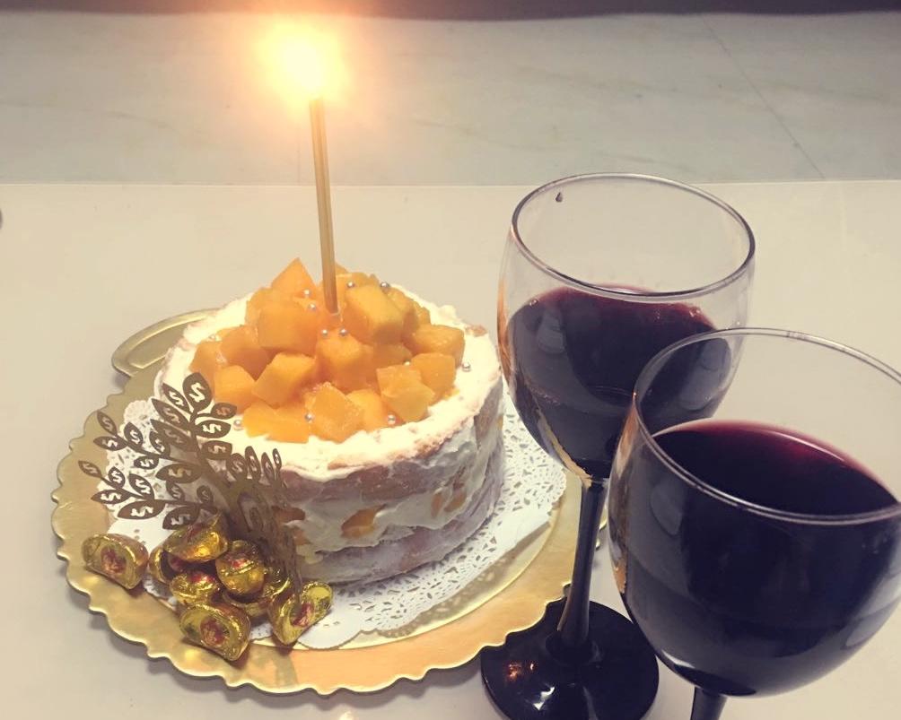 6寸芒果戚风裸蛋糕（轻甜口味）