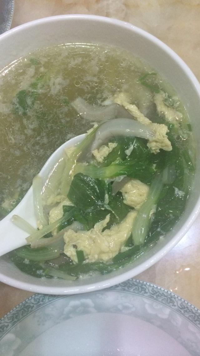 青菜平菇蛋花汤