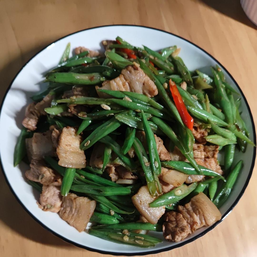 豆角炒肉丝