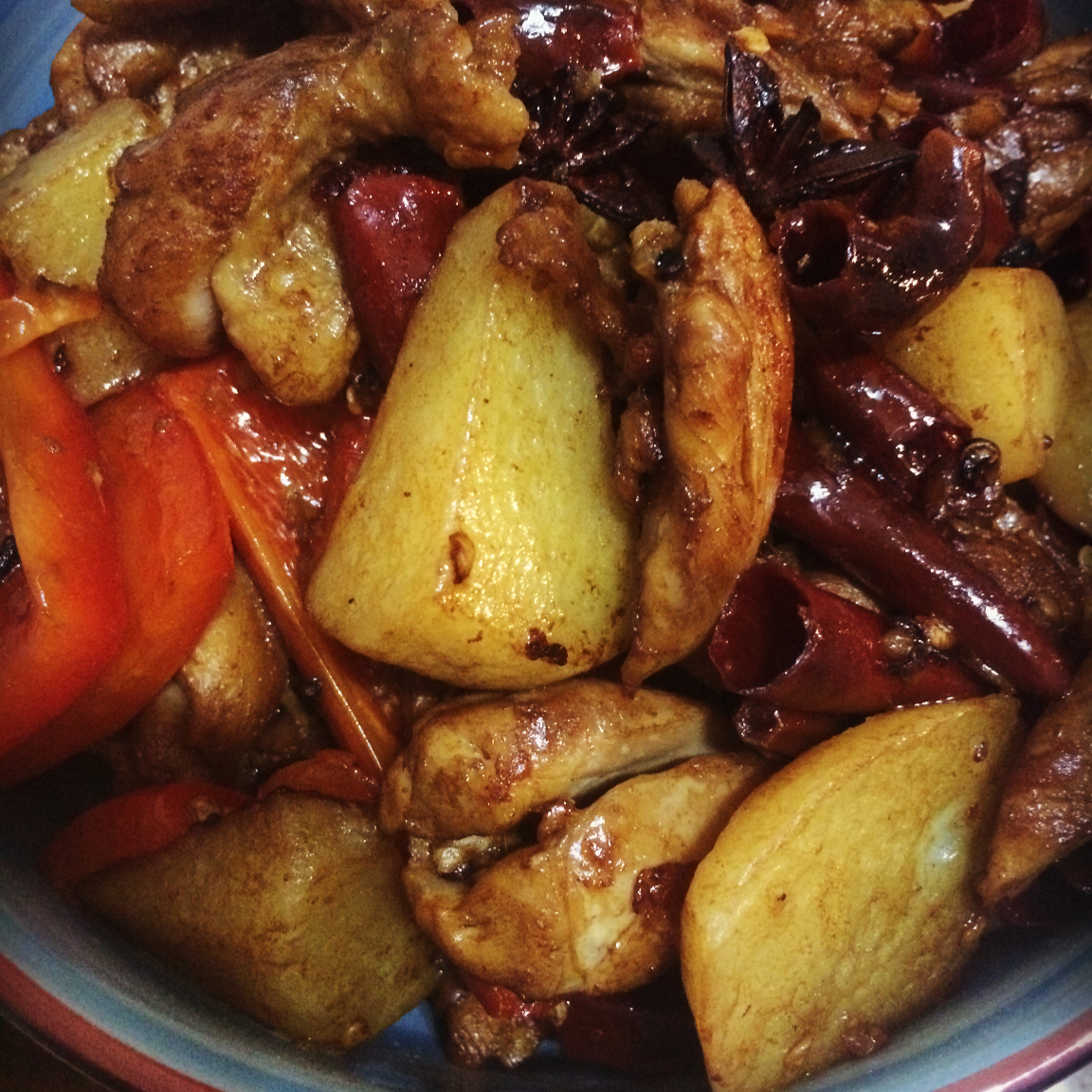 新疆大盘鸡 一个人的小盘鸡