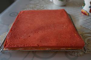 红丝绒奶油蛋糕小块的做法 步骤11
