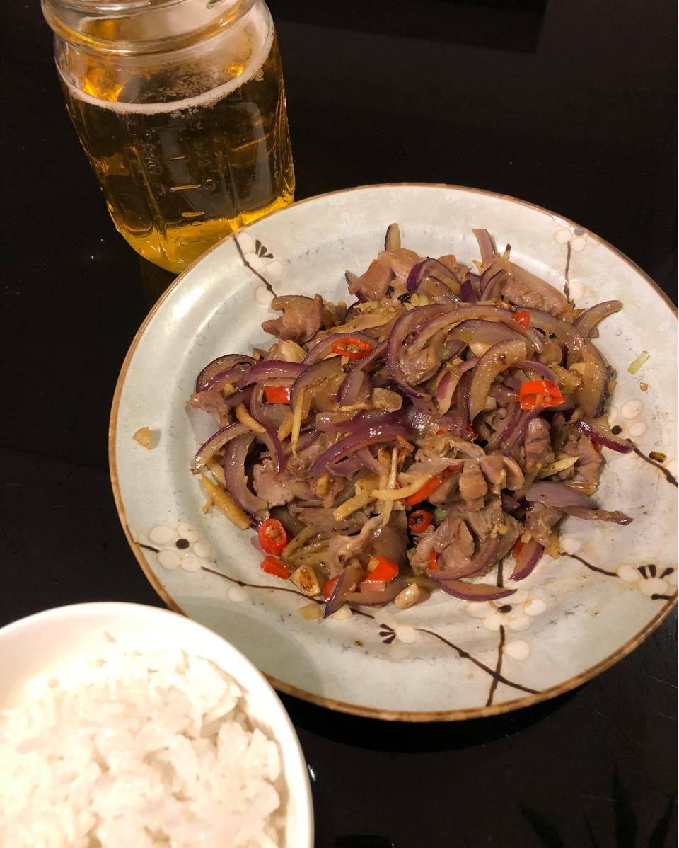 小米椒爆鸡胗