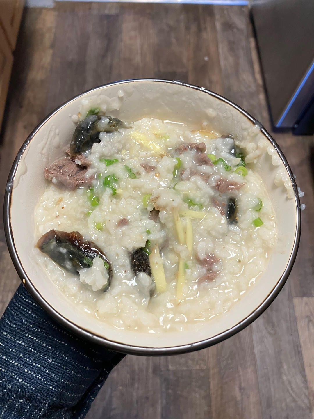 老火皮蛋瘦肉粥，老味道，家常做法