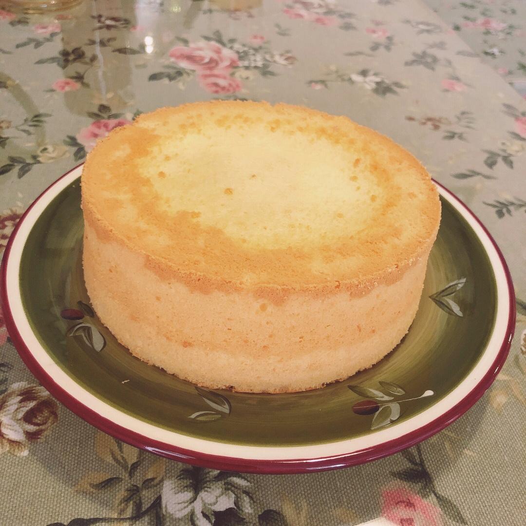 6寸原味戚风蛋糕