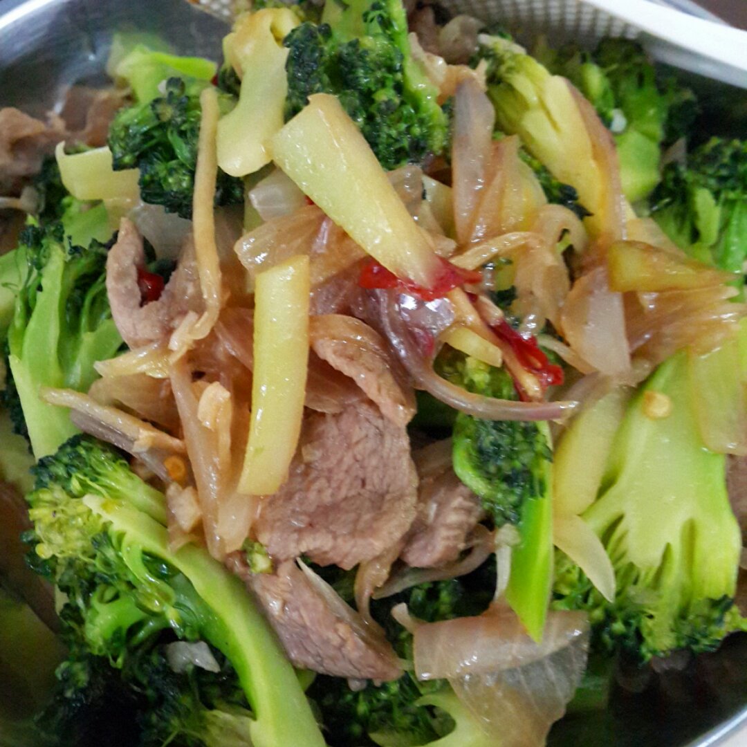 西兰花炒牛肉
