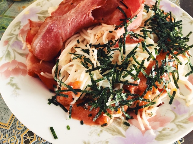 和风明太子鲜虾意面