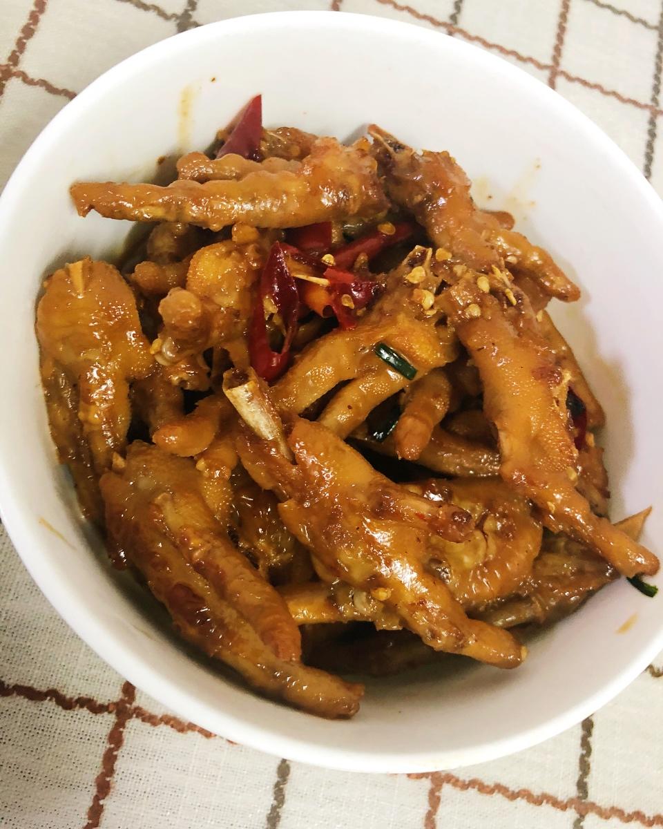 香辣烧鸡爪