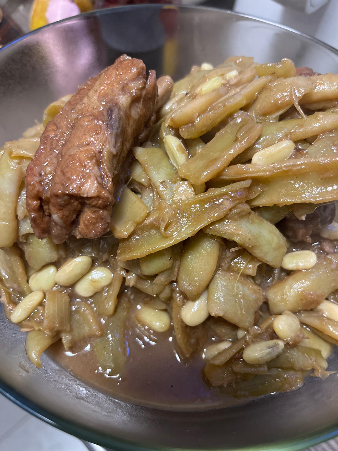 东北版排骨炖豆角