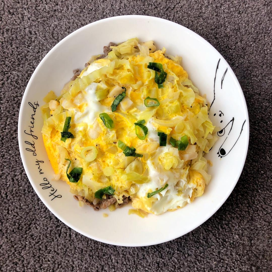 素赛螃蟹----干贝白菜滑蛋