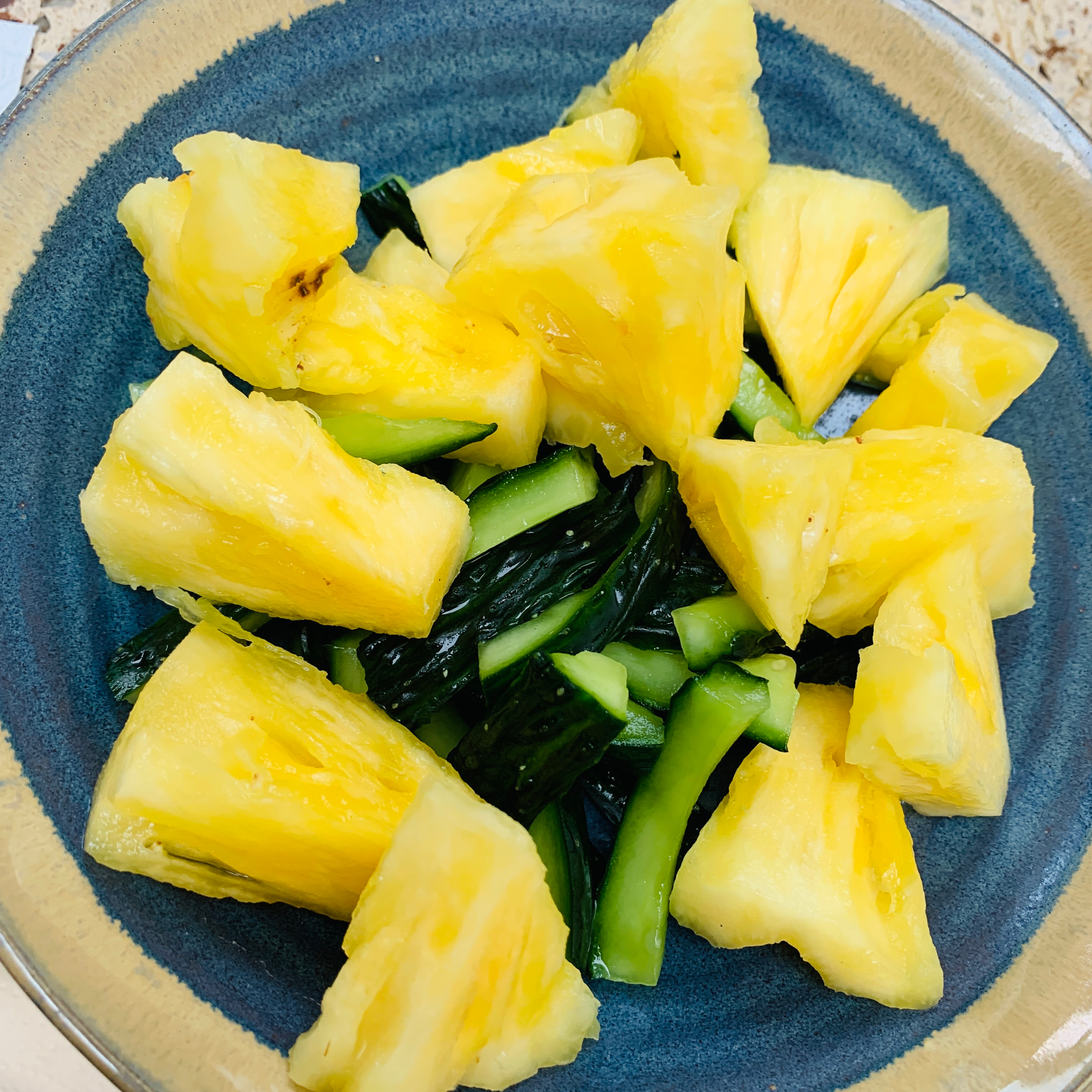 🍍菠萝拌黄瓜🥒 极清爽简单的小菜的做法
