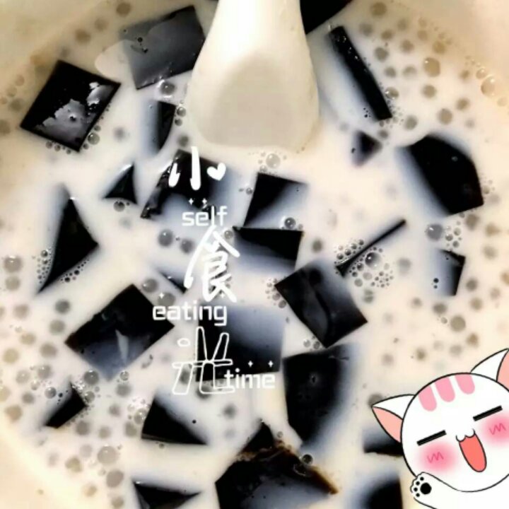 椰汁仙草西米露
