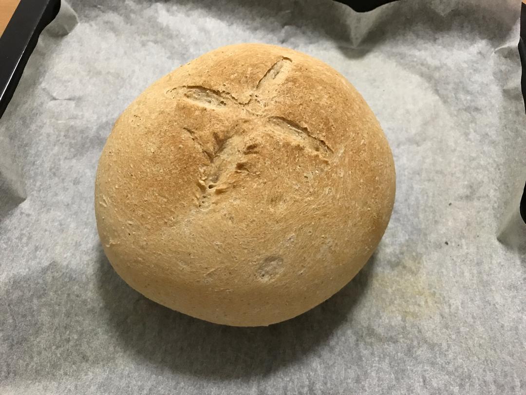 无油全麦乡村面包