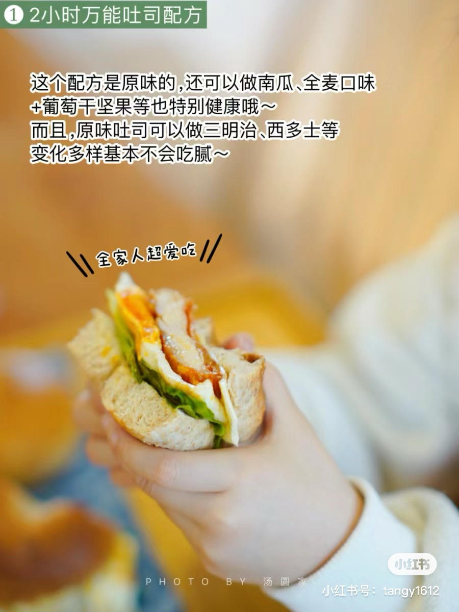 纯奶手撕吐司的做法 步骤1