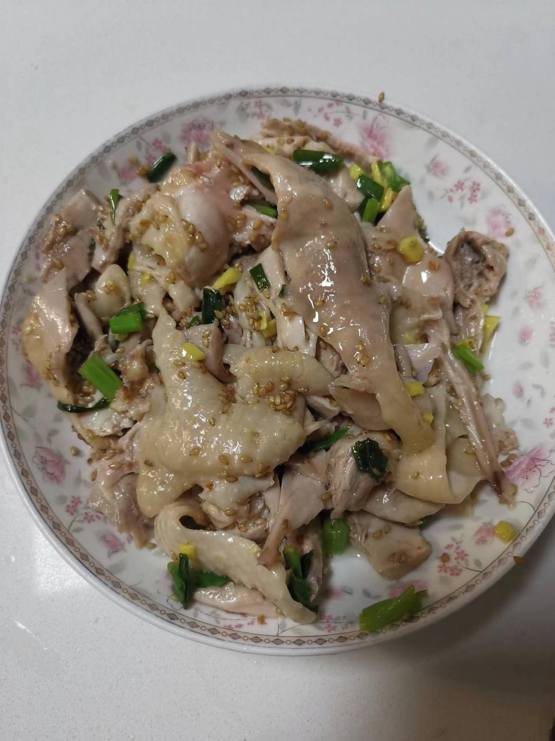 嫩滑葱油鸡腿