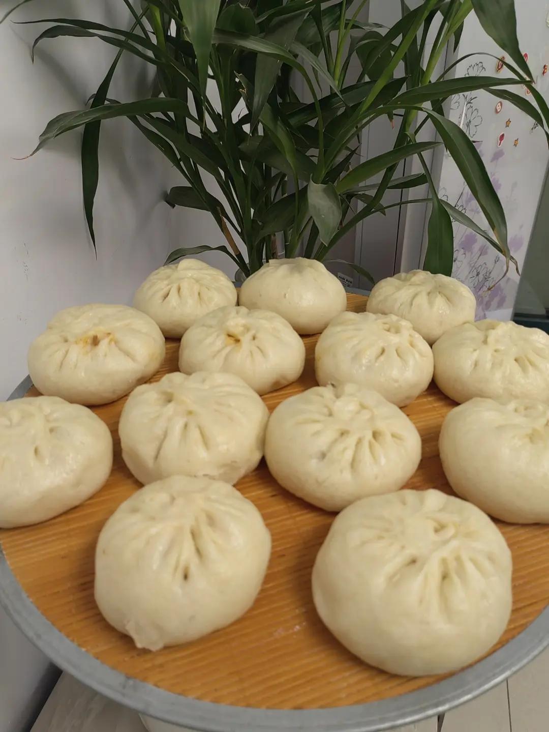 三十天早餐不重样day3 -味道赞过包子店的酸豆角素包子