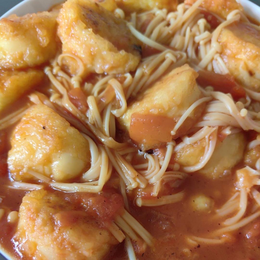 金针菇烧日本豆腐
