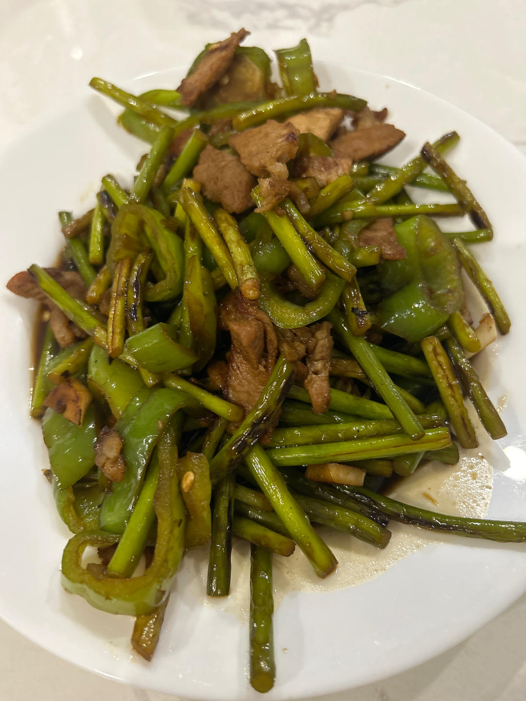 蒜苔炒肉