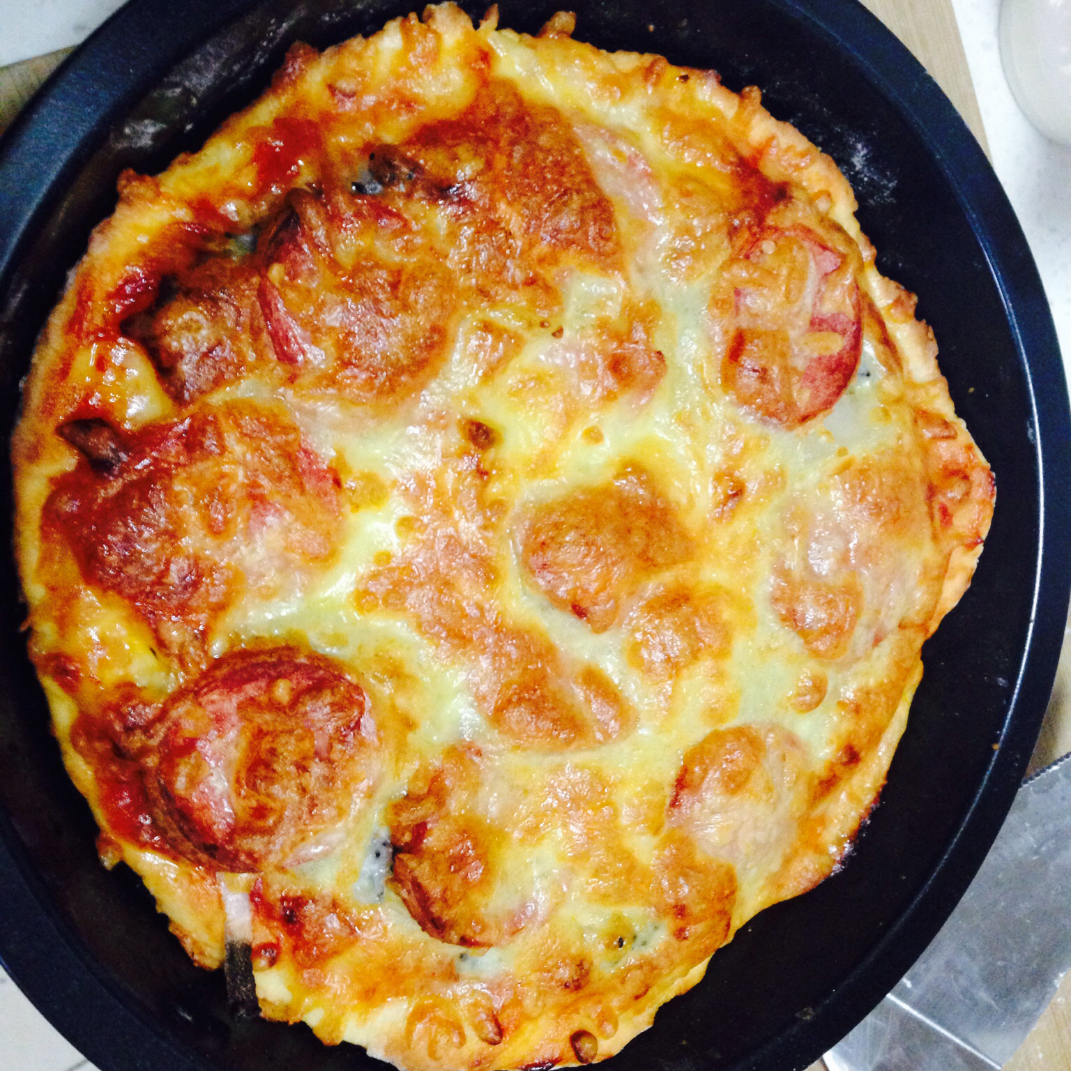 不用酵母的披萨底 No Yeast Pizza Dough