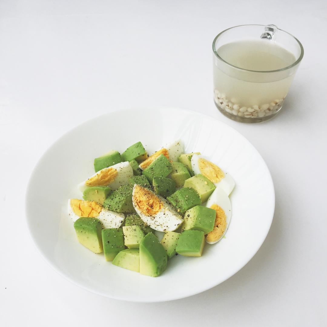 早餐之牛油果鸡蛋沙拉