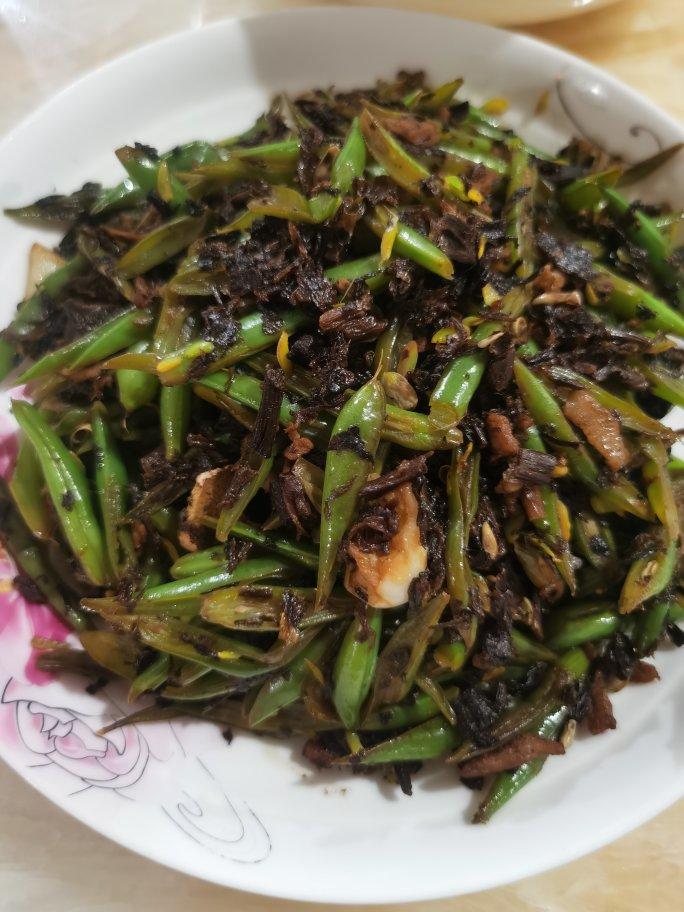 榄菜肉末四季豆