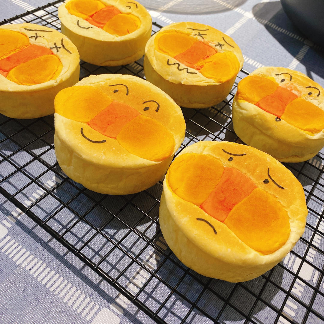 日式红豆面包，面包超人造型，无需模具，开店配方