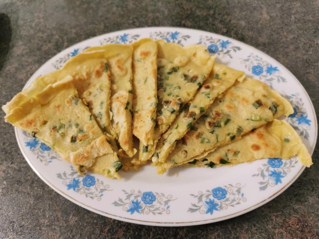 快手营养美味早餐饼-鸡蛋葱花饼