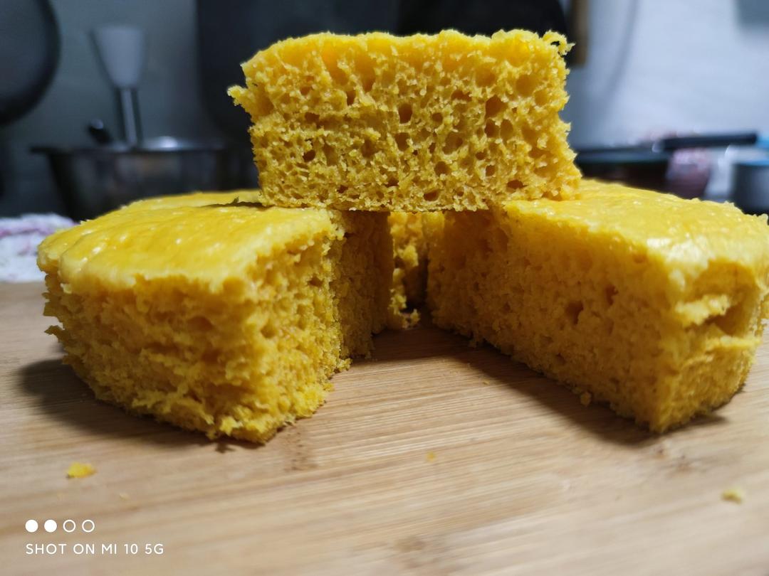 南瓜发糕 Steamed Pumpkin Cake