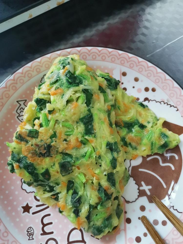 蔬菜饼宝宝辅食不爱吃菜的宝贝都能吃一张的美味饼饼