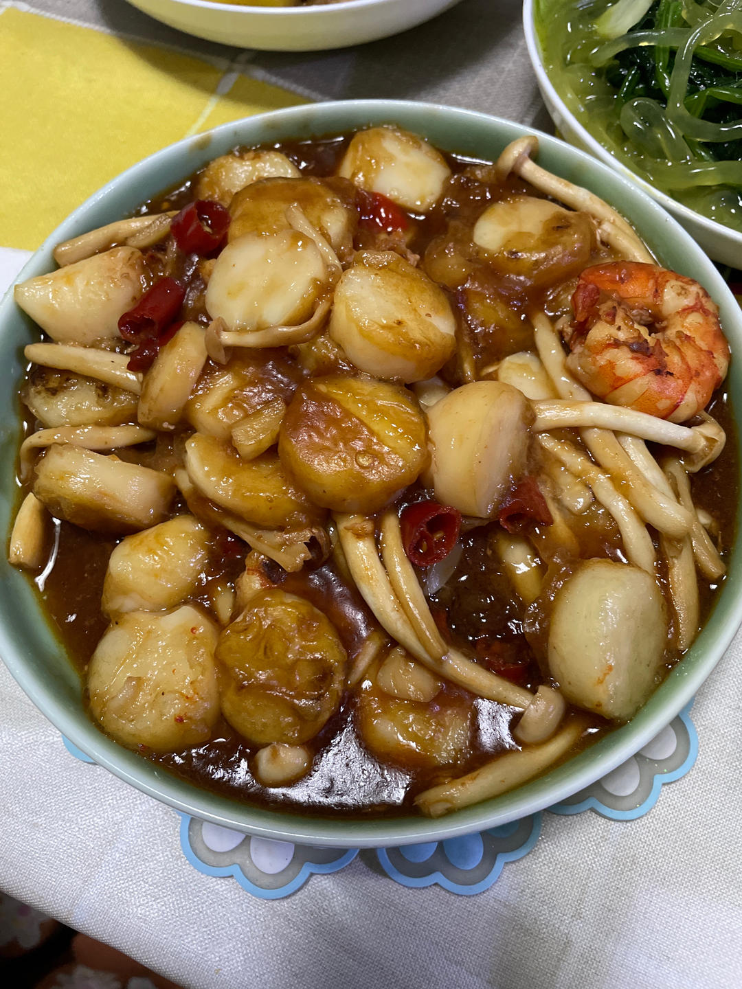 虾仁豆腐煲
