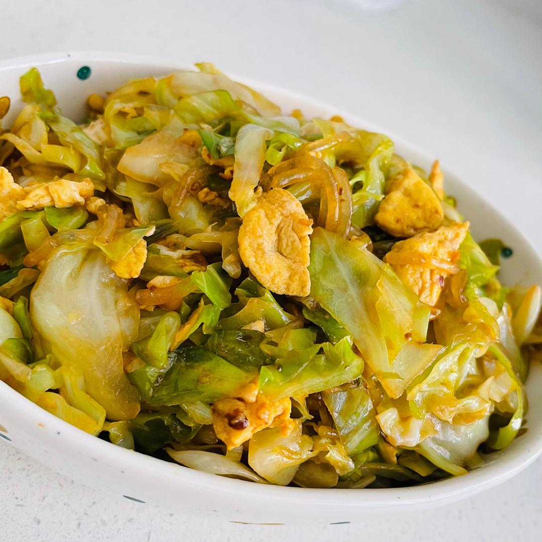 圆白菜炒粉的做法