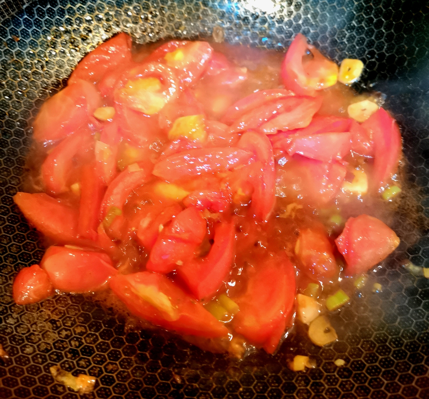 西红柿🍅炒大头菜的做法 步骤4