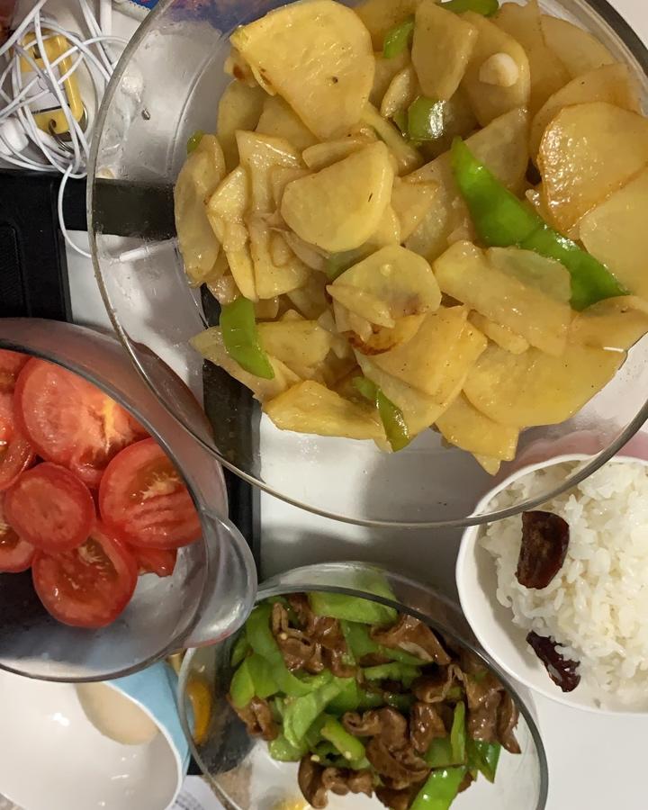家常炒土豆片