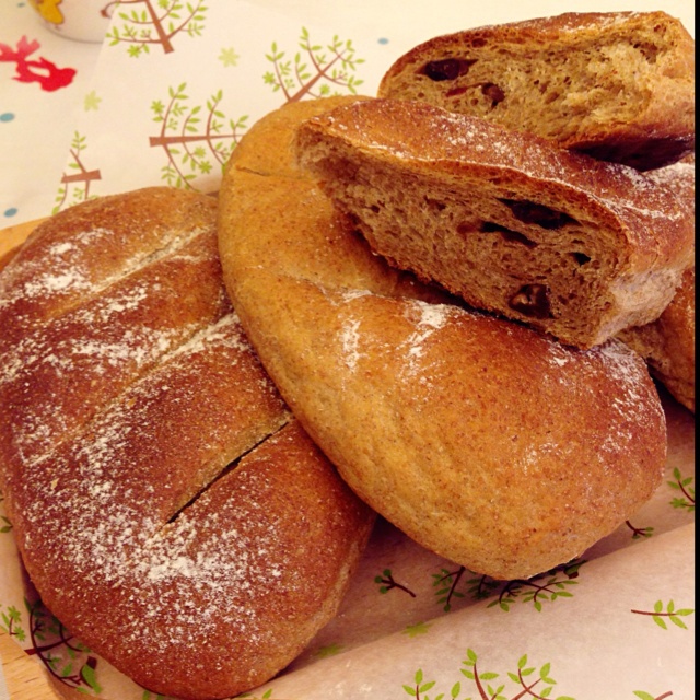 蔓越莓全麦黑糖面包