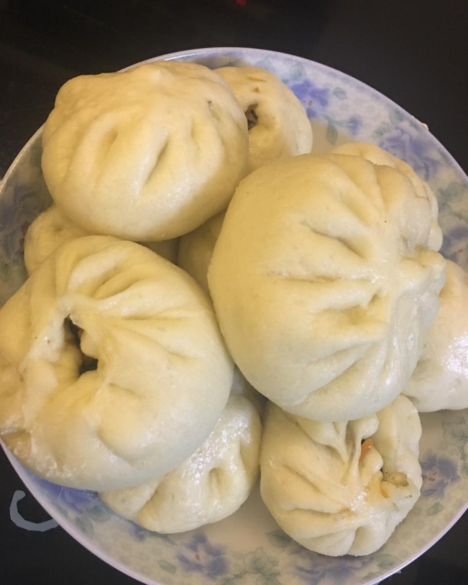 胡萝卜木耳鸡蛋素包子