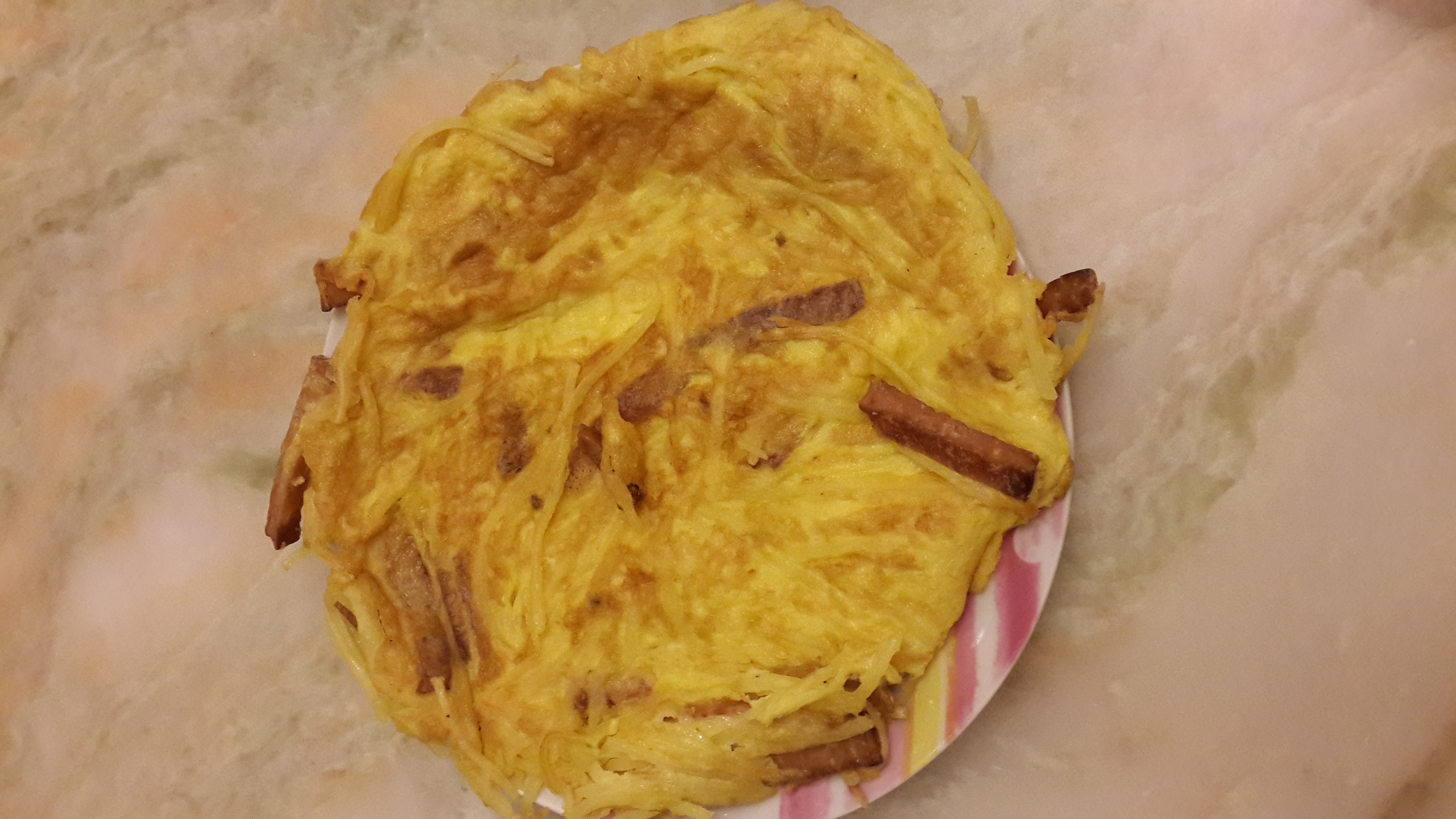 香煎土豆丝鸡蛋饼
