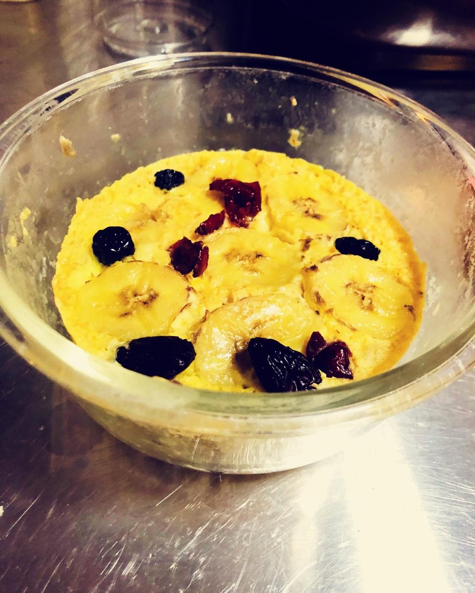 减脂快手微波炉香蕉烤燕麦