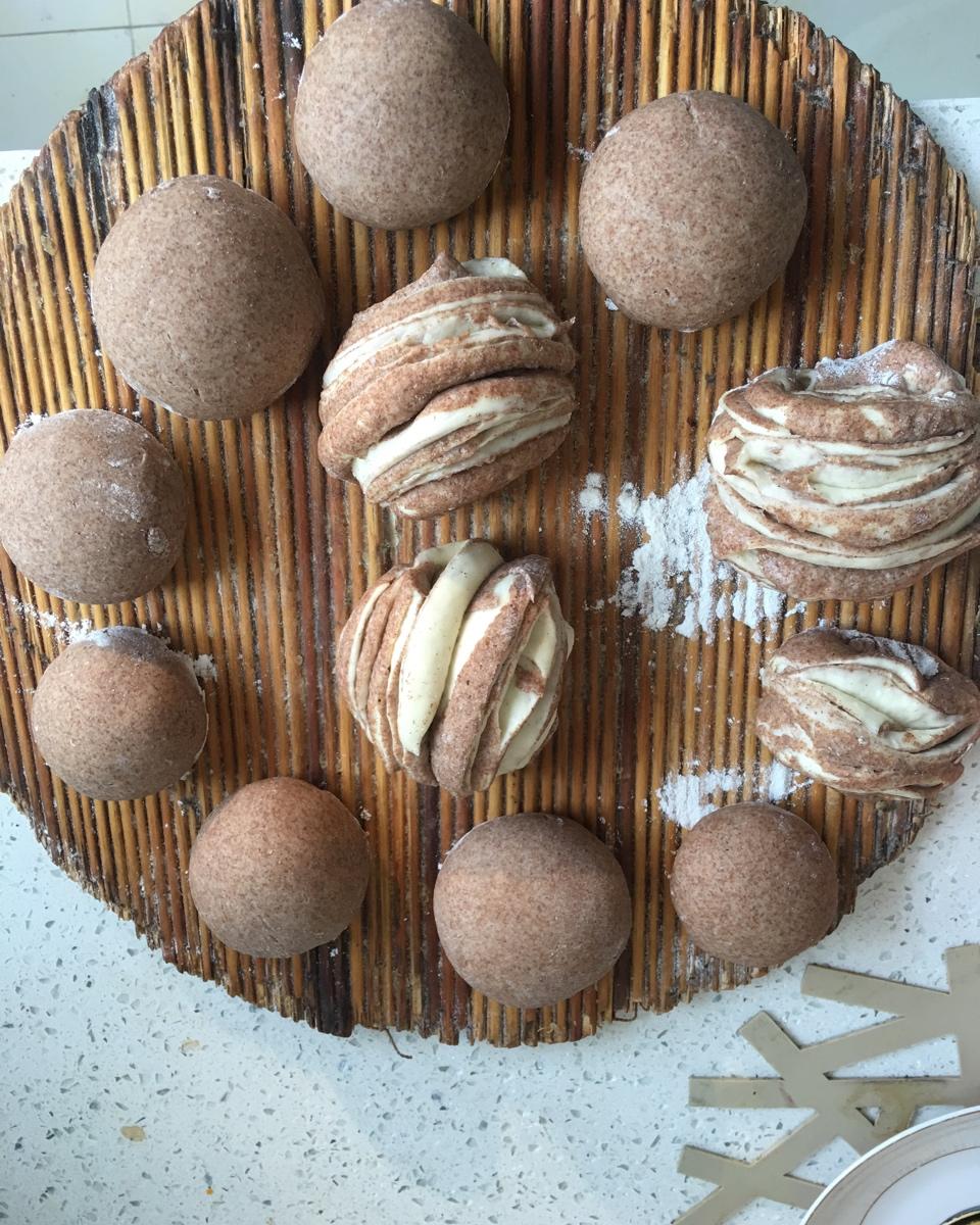 黑全麦无糖馒头