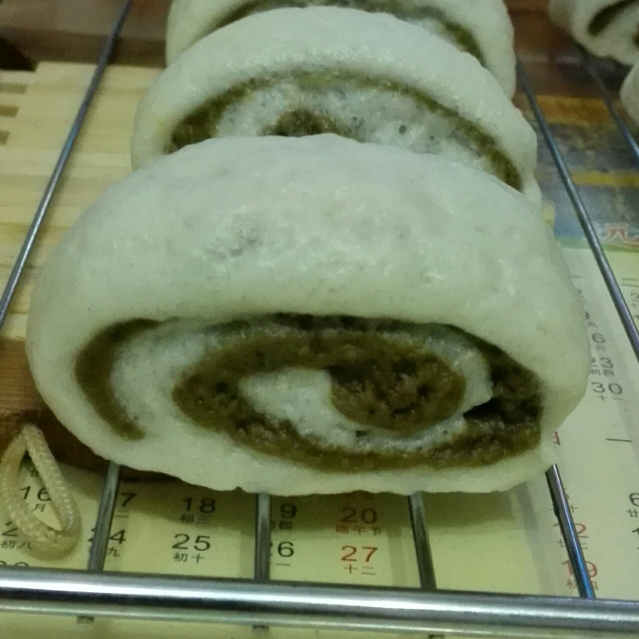 抹茶双色馒头