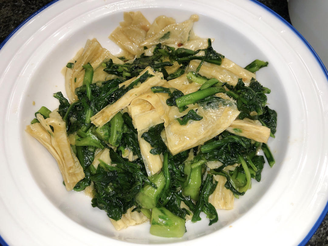 超简单的腐皮青菜