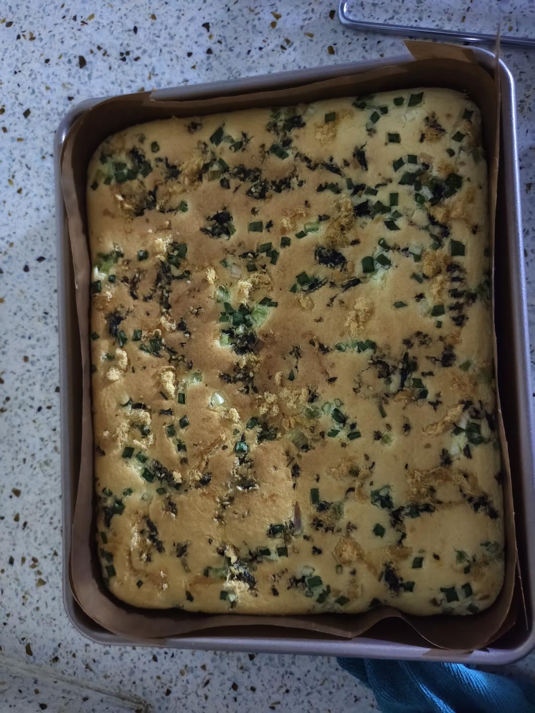 香葱海苔肉松芝麻蛋糕卷