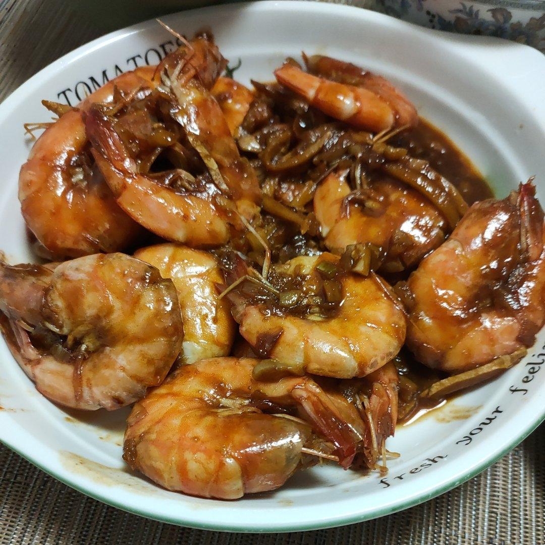 家庭版油焖大虾