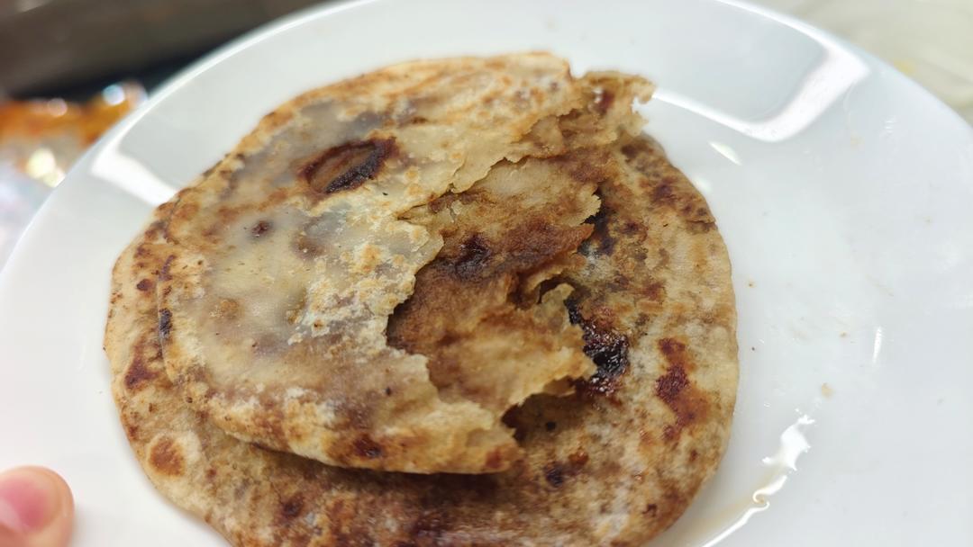 外酥里软香掉牙的麻酱红糖饼