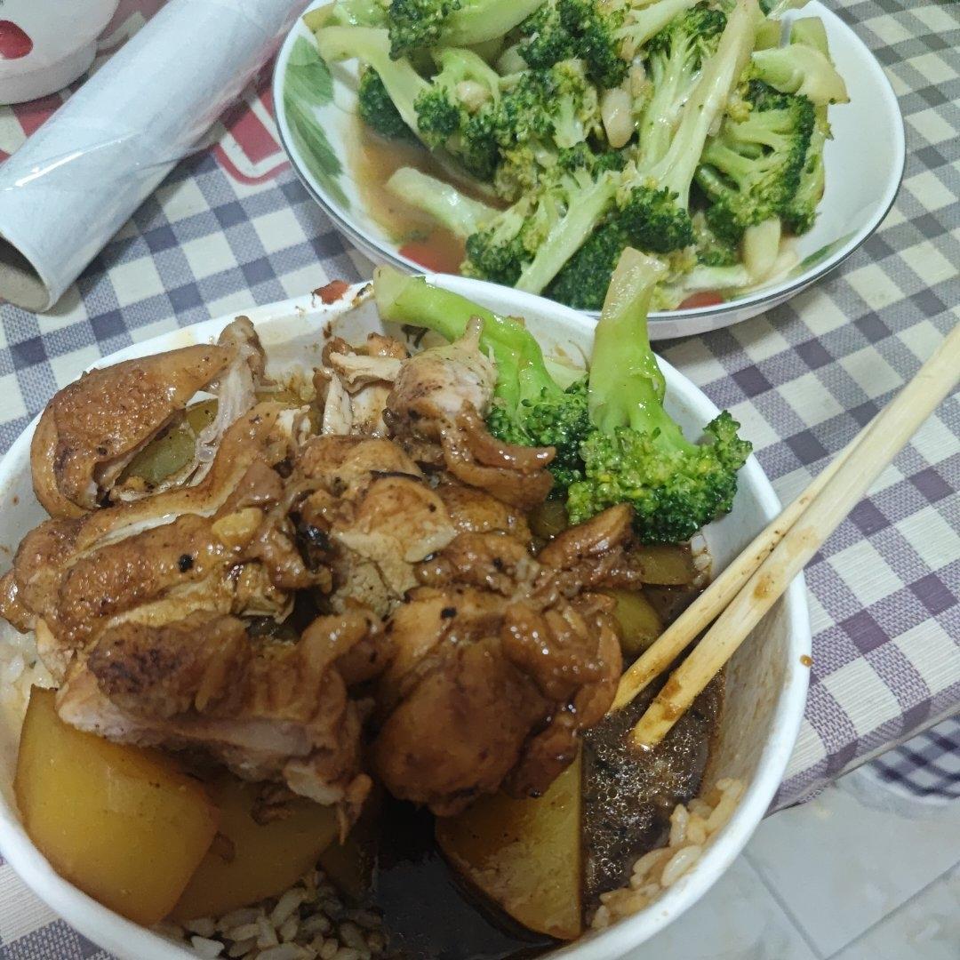 照烧鸡腿饭
