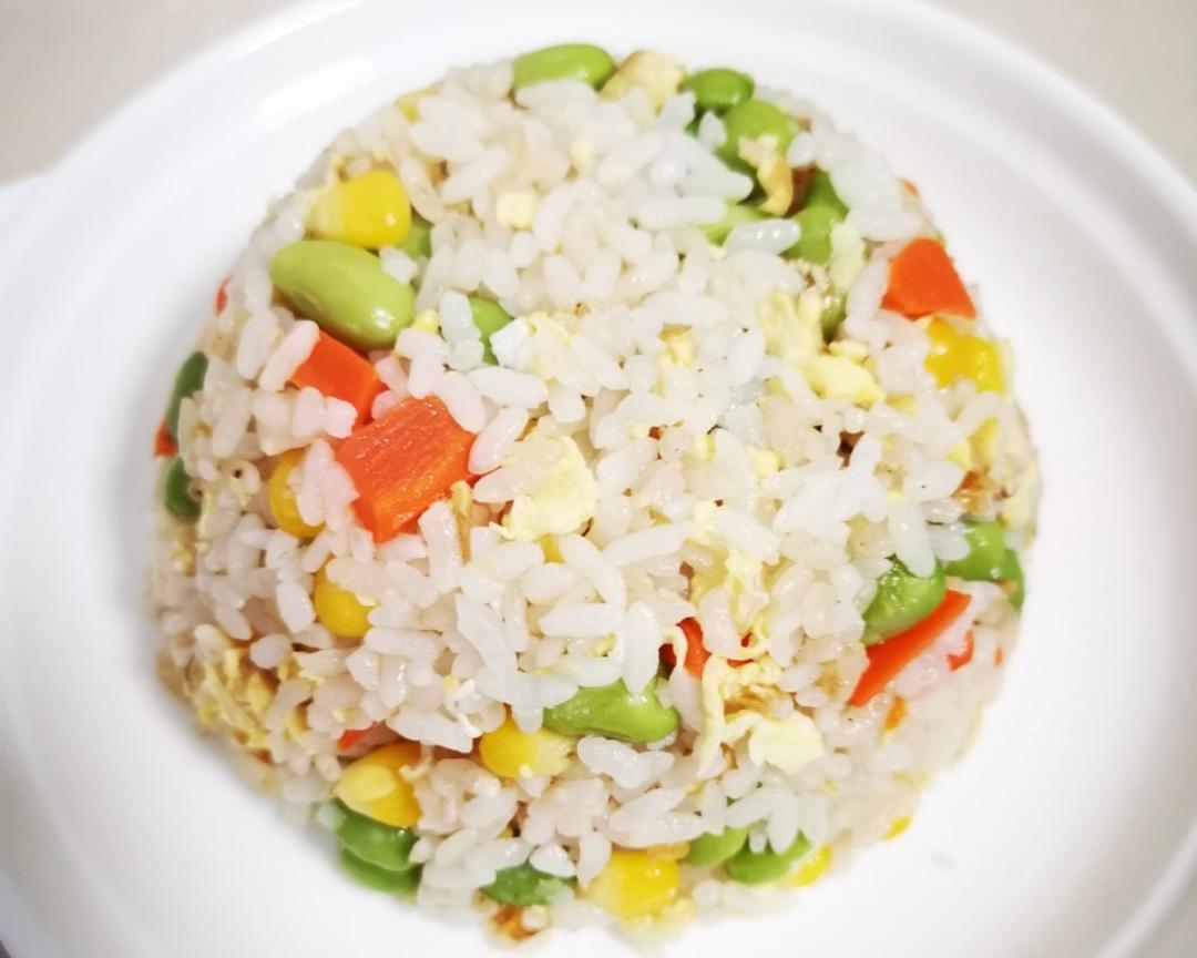 五彩炒饭的做法