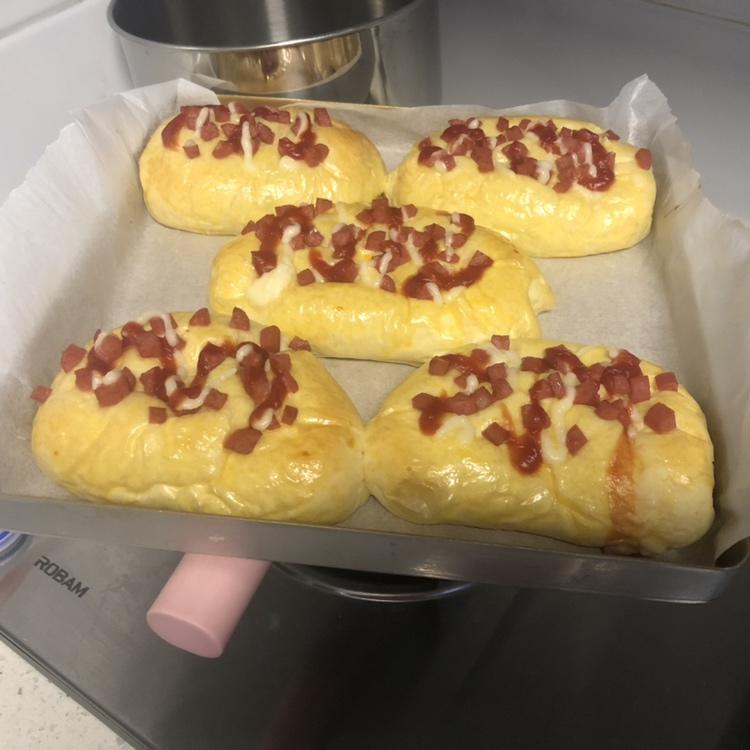 香葱火腿肉松面包