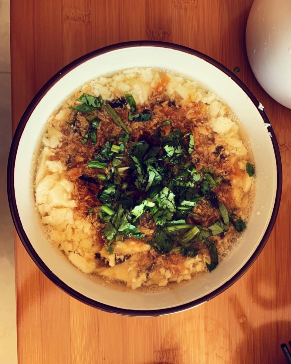 冰糖-话梅做的鲜香卤汁豆腐脑