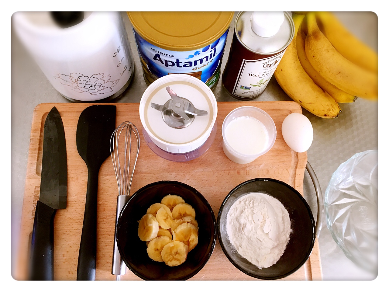 快手早餐饼饼系列之香蕉松饼的做法 步骤1