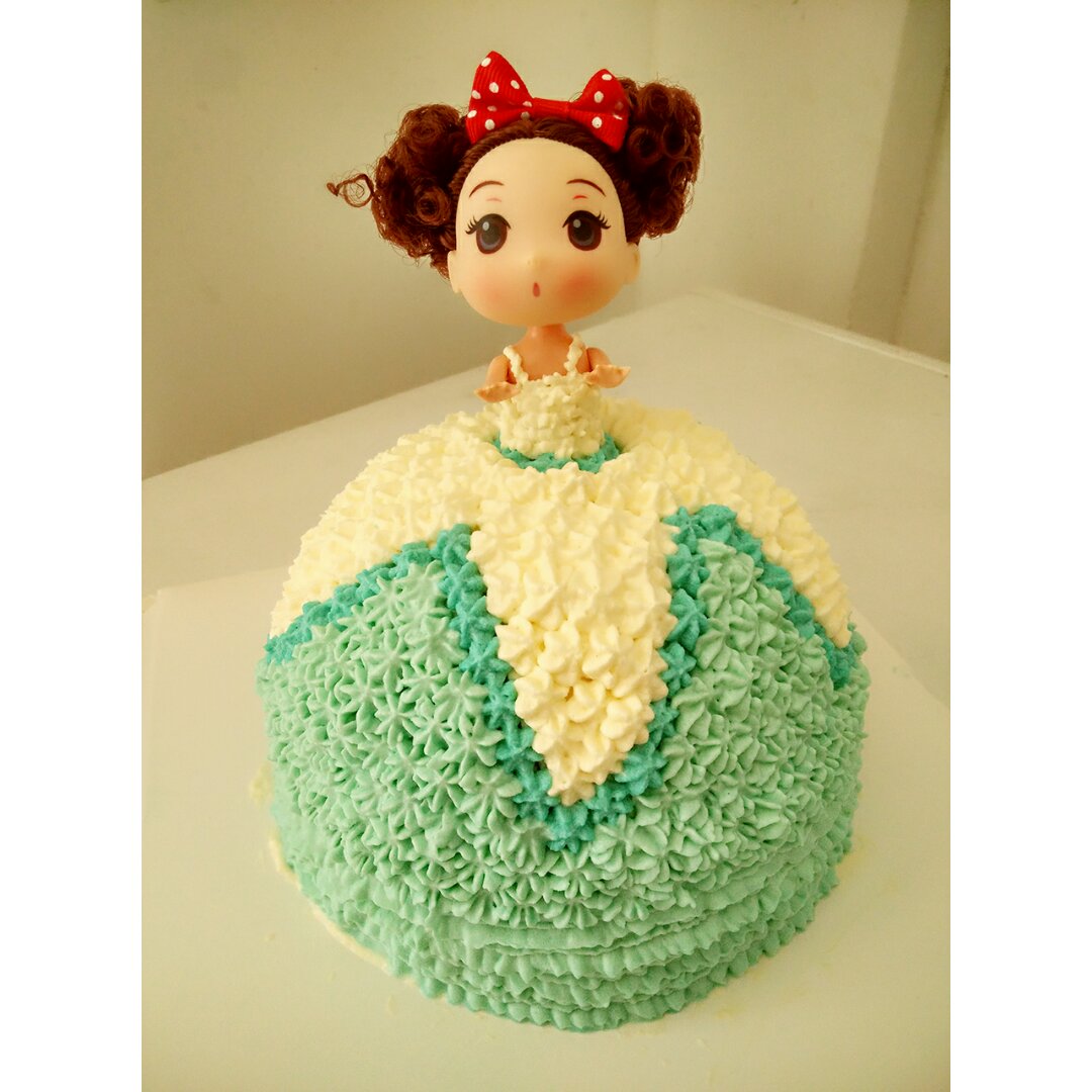 迷糊娃娃公主蛋糕【不需要买模具的】