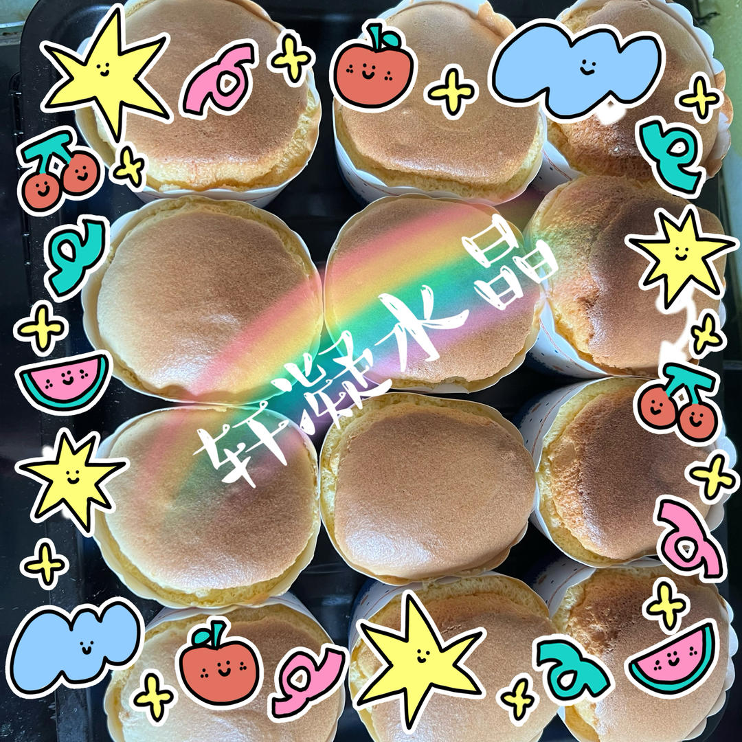 纸杯蛋糕 8寸戚风蛋糕的量